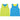 Reversible Bibs - Yellow/Aqua
