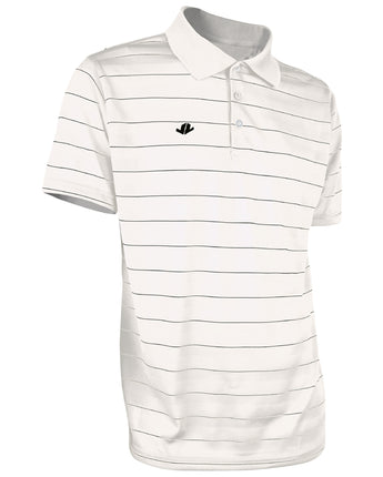 Striped Polo Shirt - White