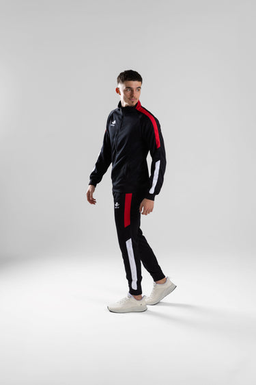 Endurance Tracksuit - Black/Red/White